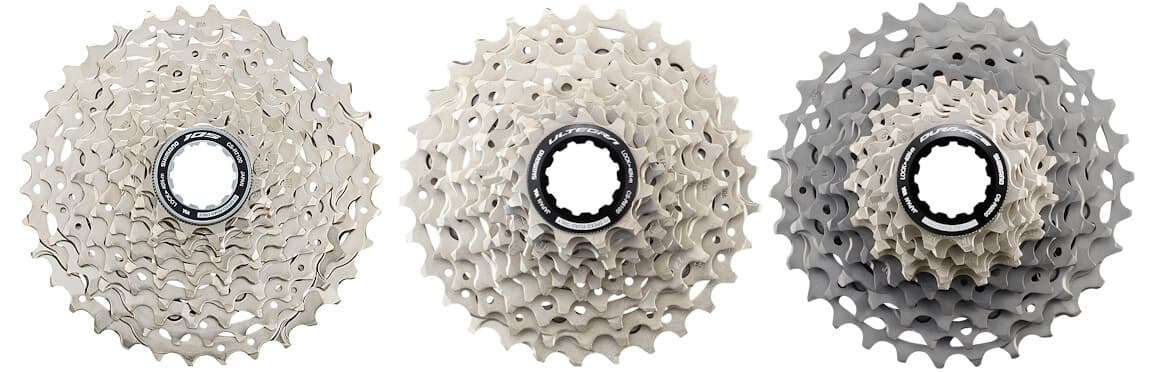 105, Ultegra, Dura-Ace cassettes