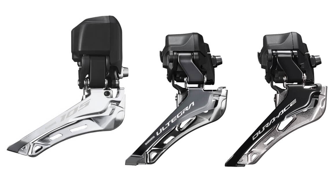105, Ultegra and Dura-Ace front derailleurs
