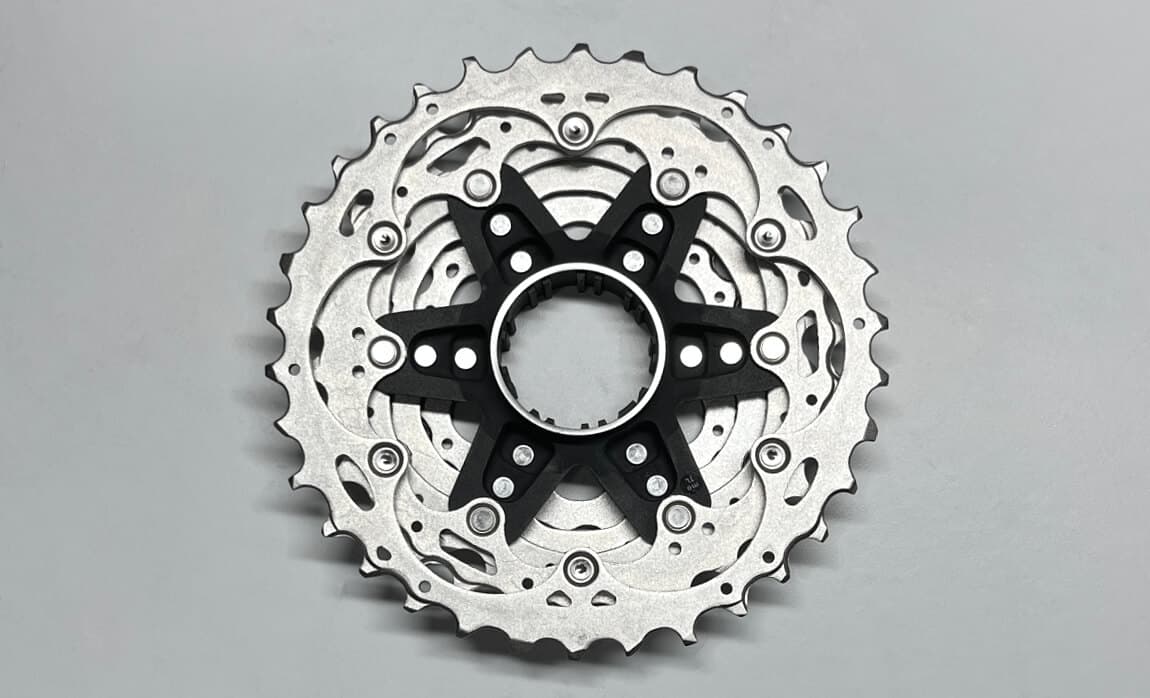 Back of a 12-speed cassette