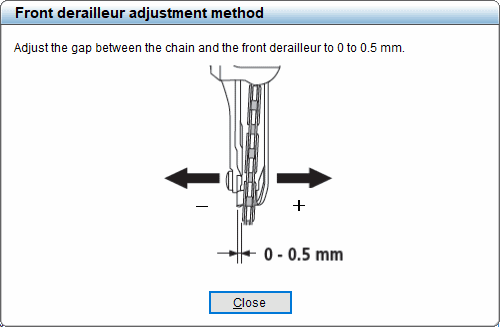 Adjustment instructions