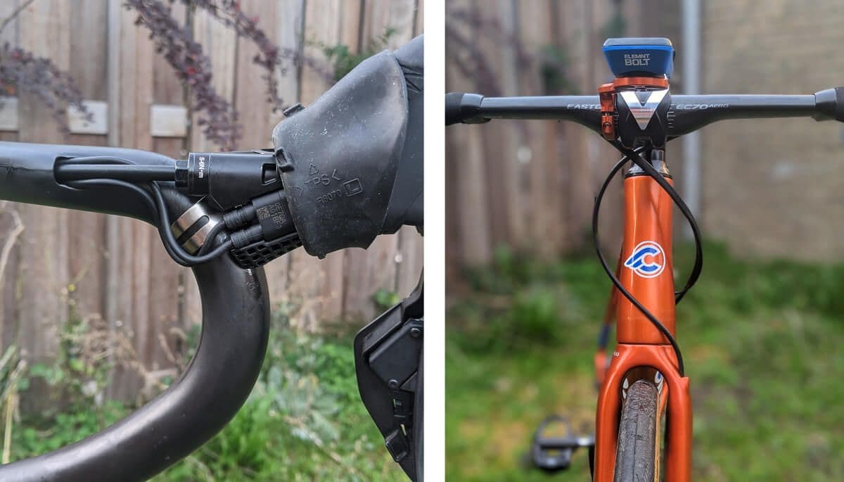 Wrapped handlebar tape, ELEMNT Bolt