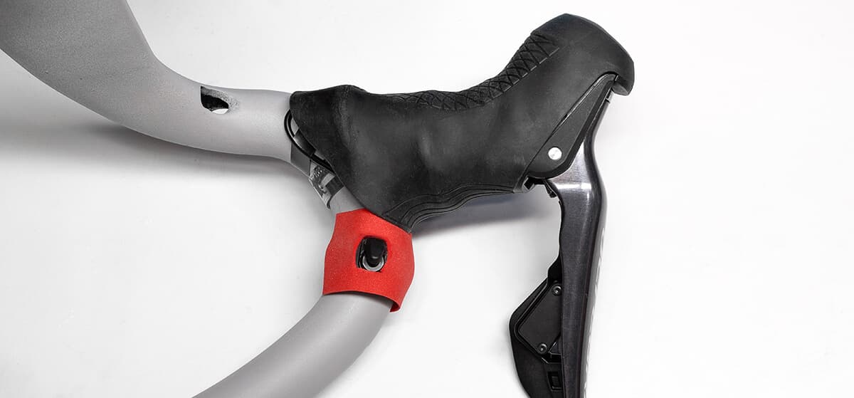 Shifter button through tape