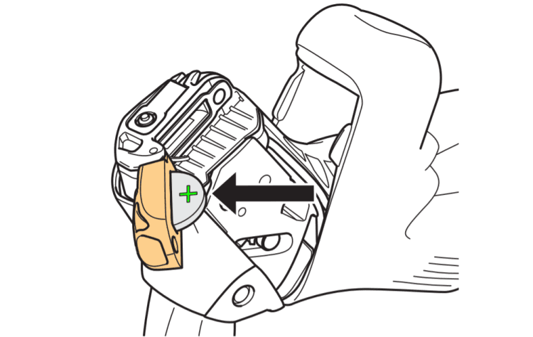 Close the battery door after replacing the batteries