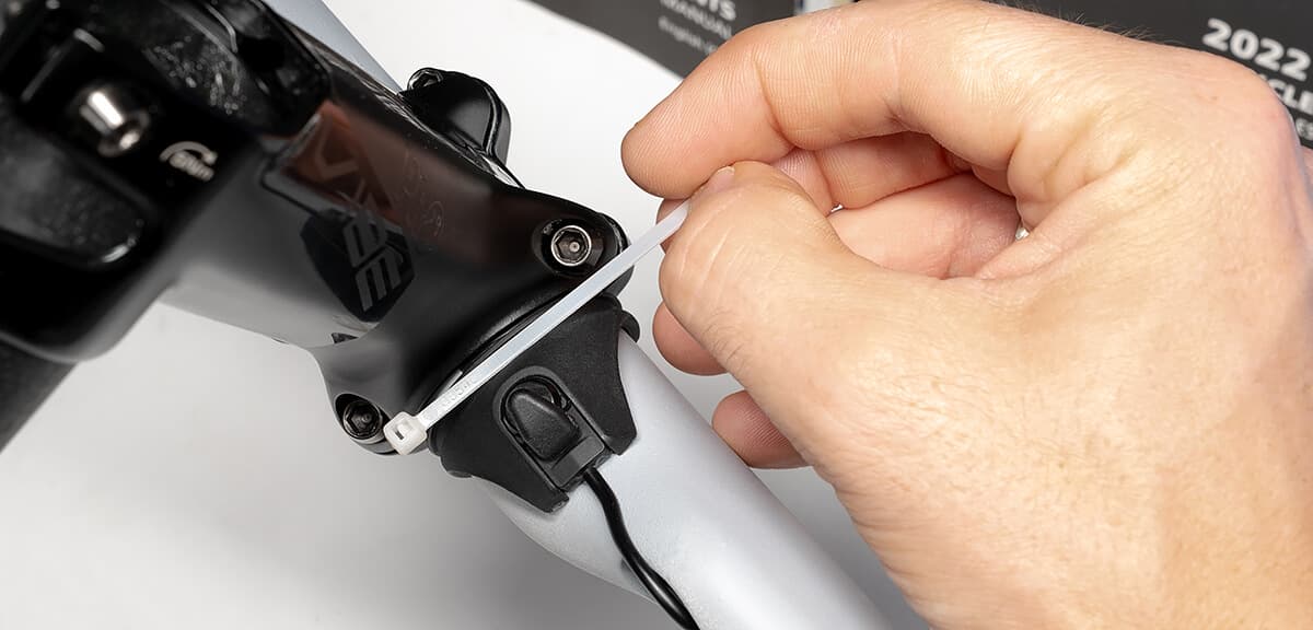 Install the cable ties to secure the satellite shifters