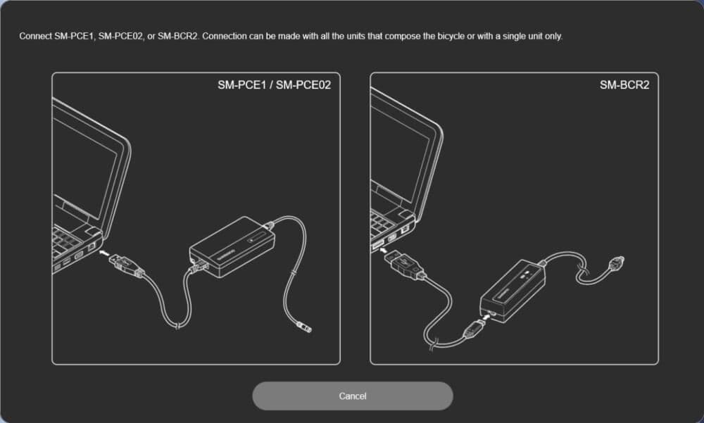 Connect the SM-PCE02 or SM-BCR2