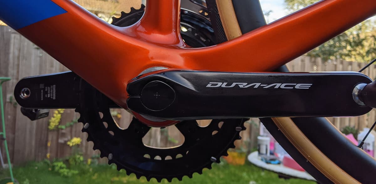 Crankset cap installed