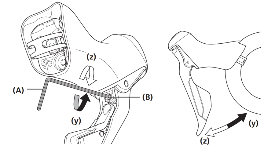Disc brake lever adjustment