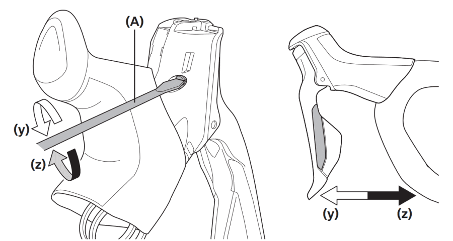 Rim brake lever reach adjustment