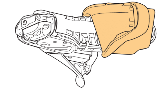 Pull back the hood cover from the front