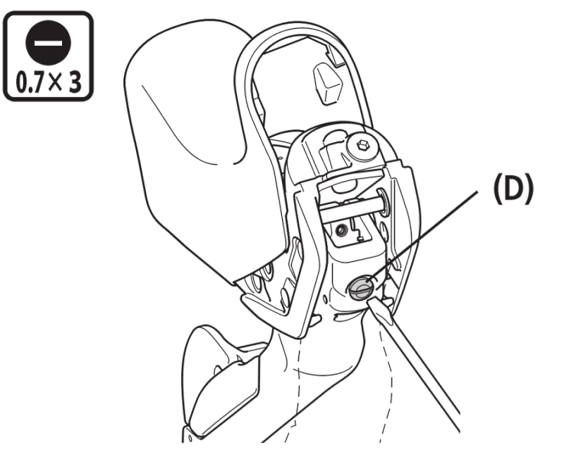 ST-R785 reach adjust screw
