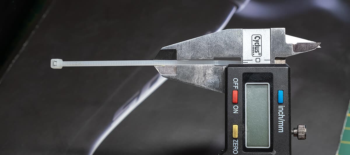 Zip tie width
