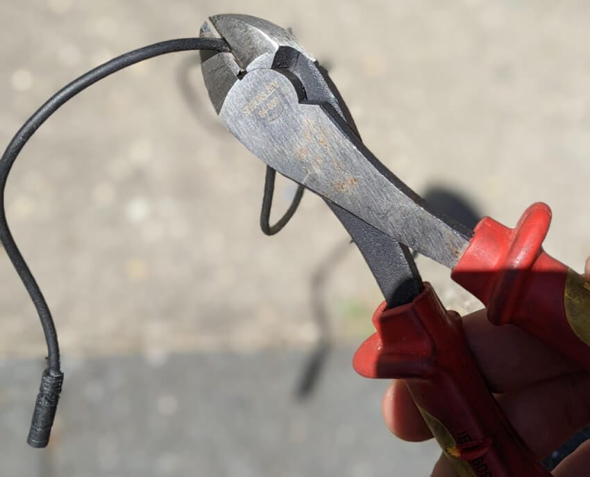 Cut up the wire