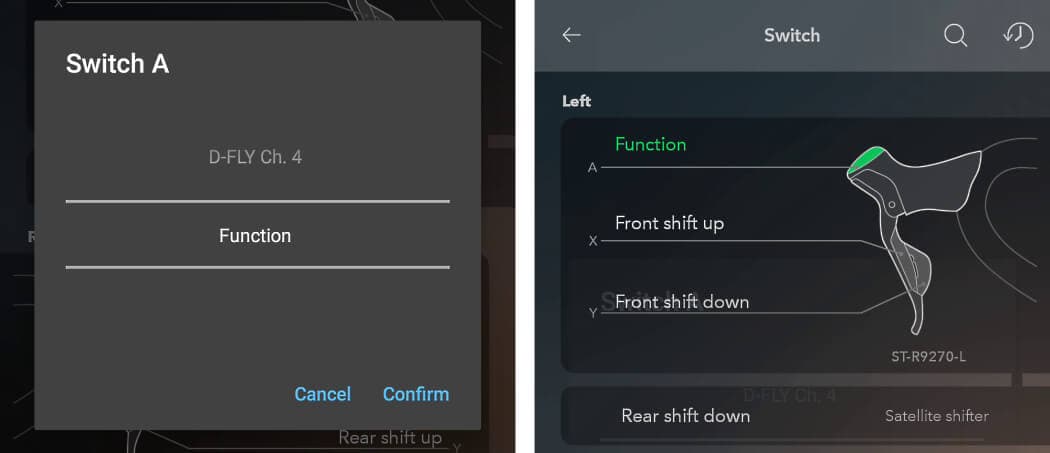 Set up the function button