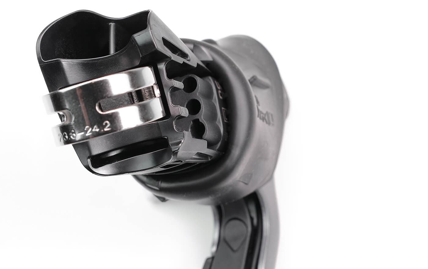 The bottom port is for EW-RS801 satellite shifters only