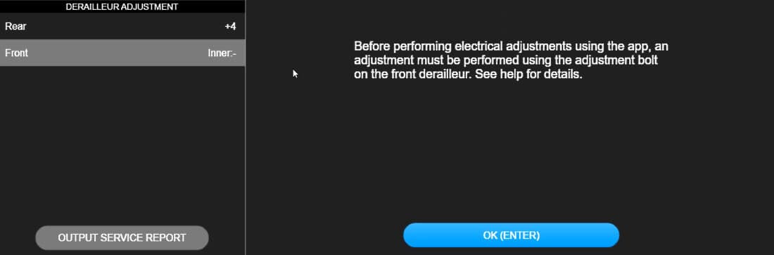 Start the FD adjustment process