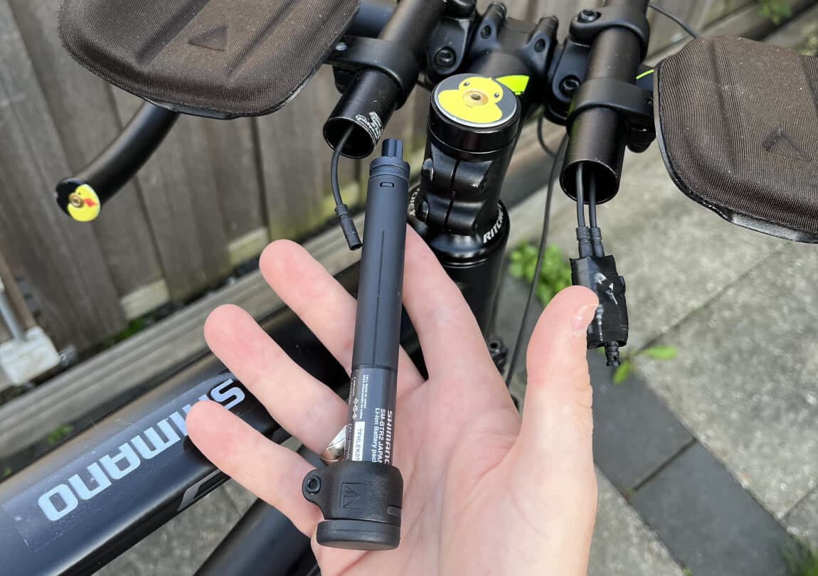 Battery connected by wire