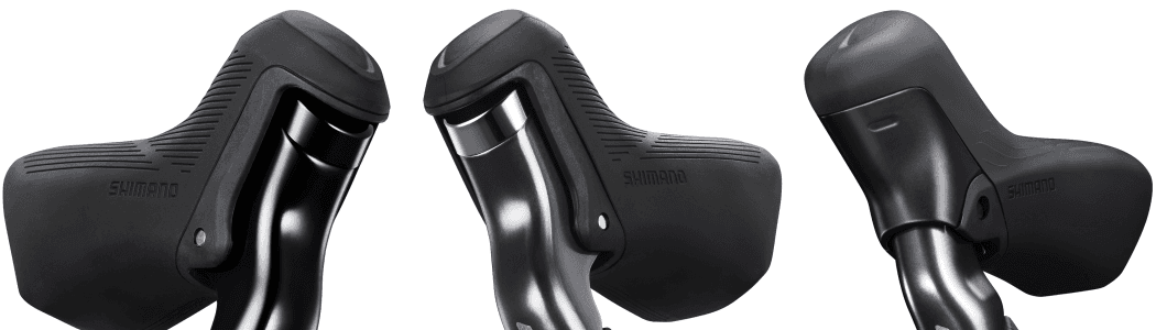 Dura-Ace, Ultegra and GRX levers have hood buttons, 105 levers do not