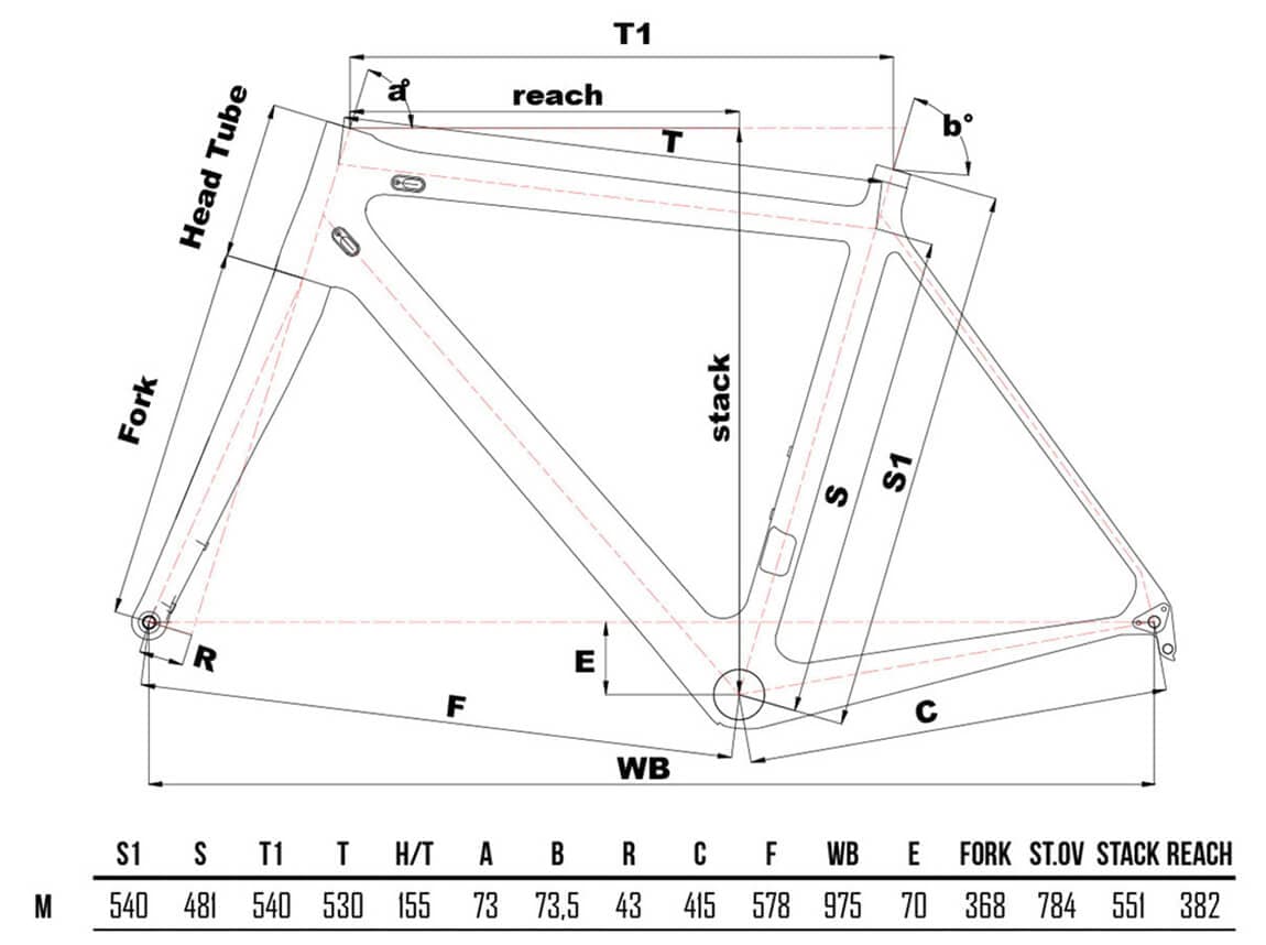 Cinelli Veltrix Disc diagram