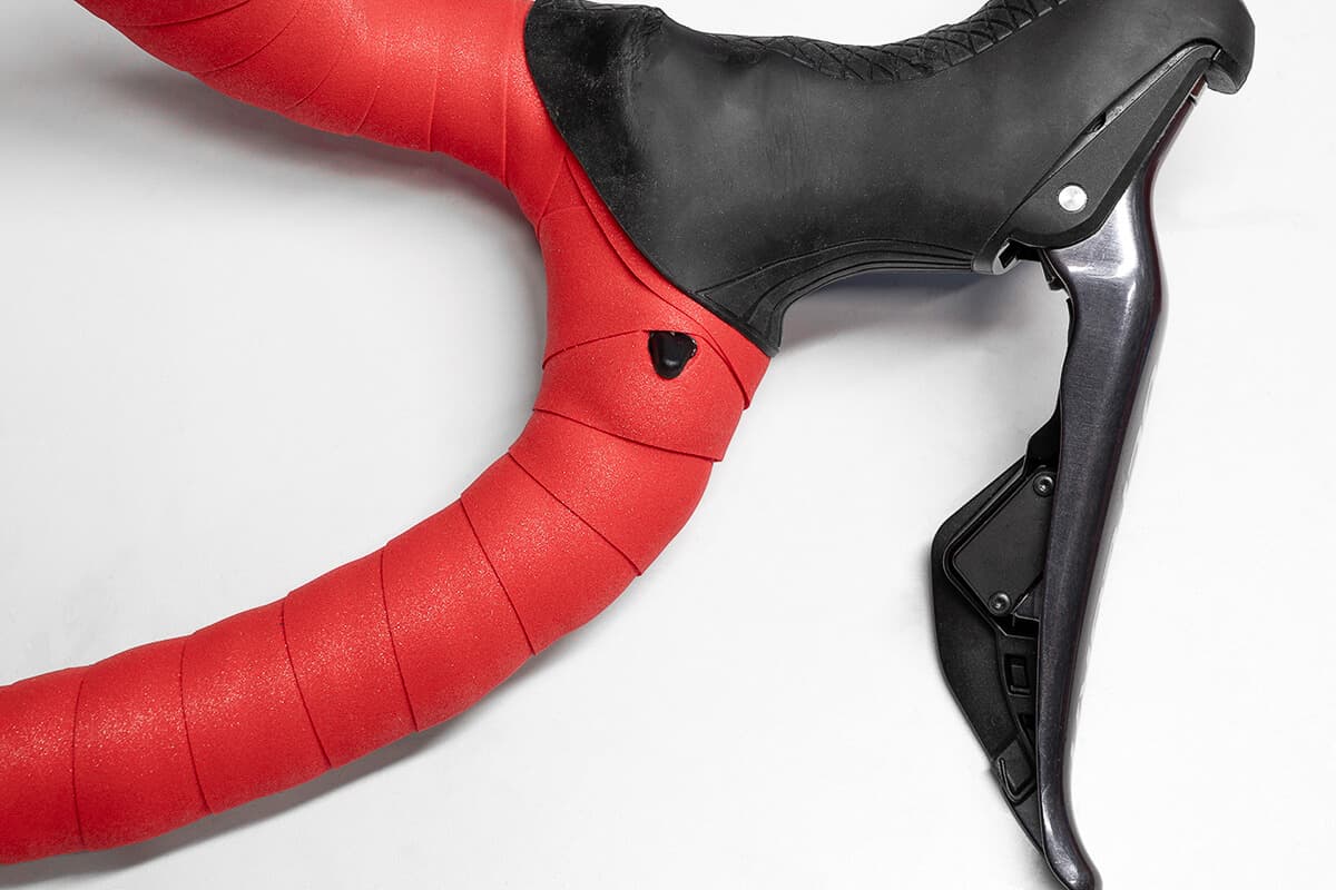 Handlebar wrapped and a punched hole