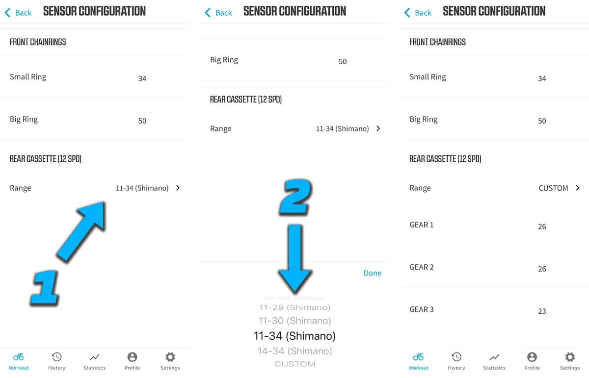 Set up cassette screen