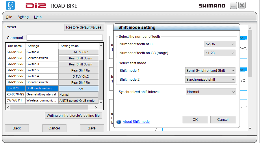 See and change the settings for a component