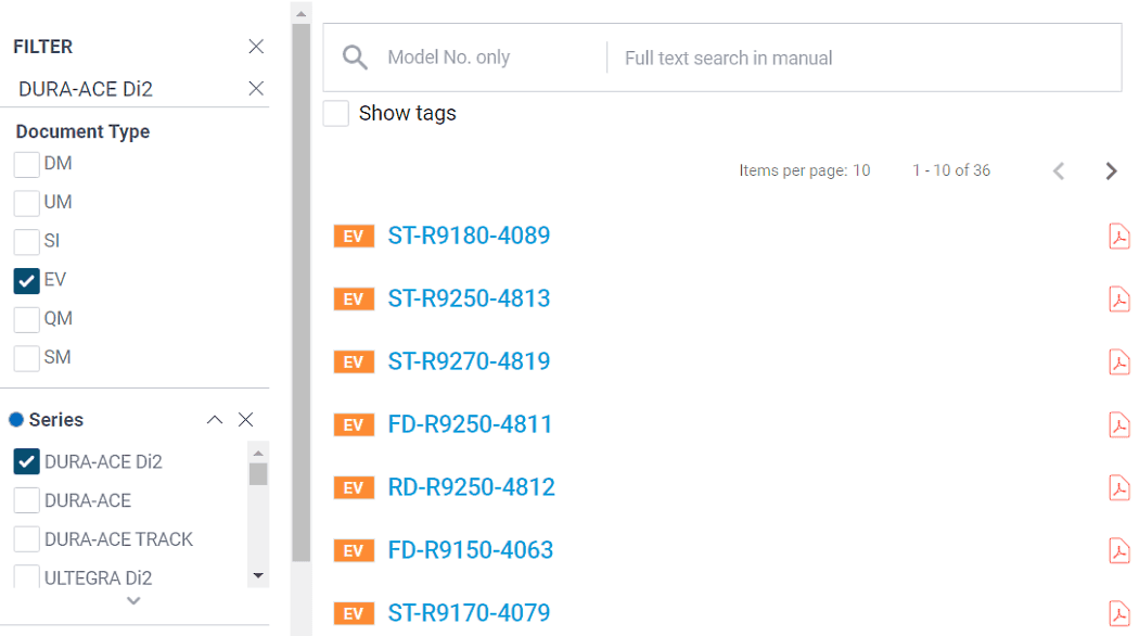EV type documents. Exploded view