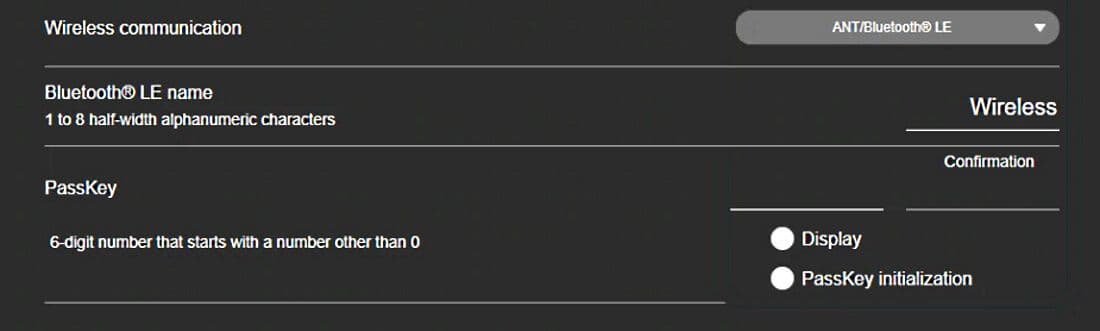 Change the passkey using these fields