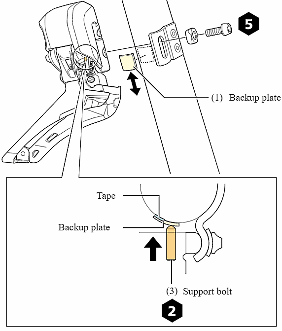 Make sure the bolt touches the ackup plate