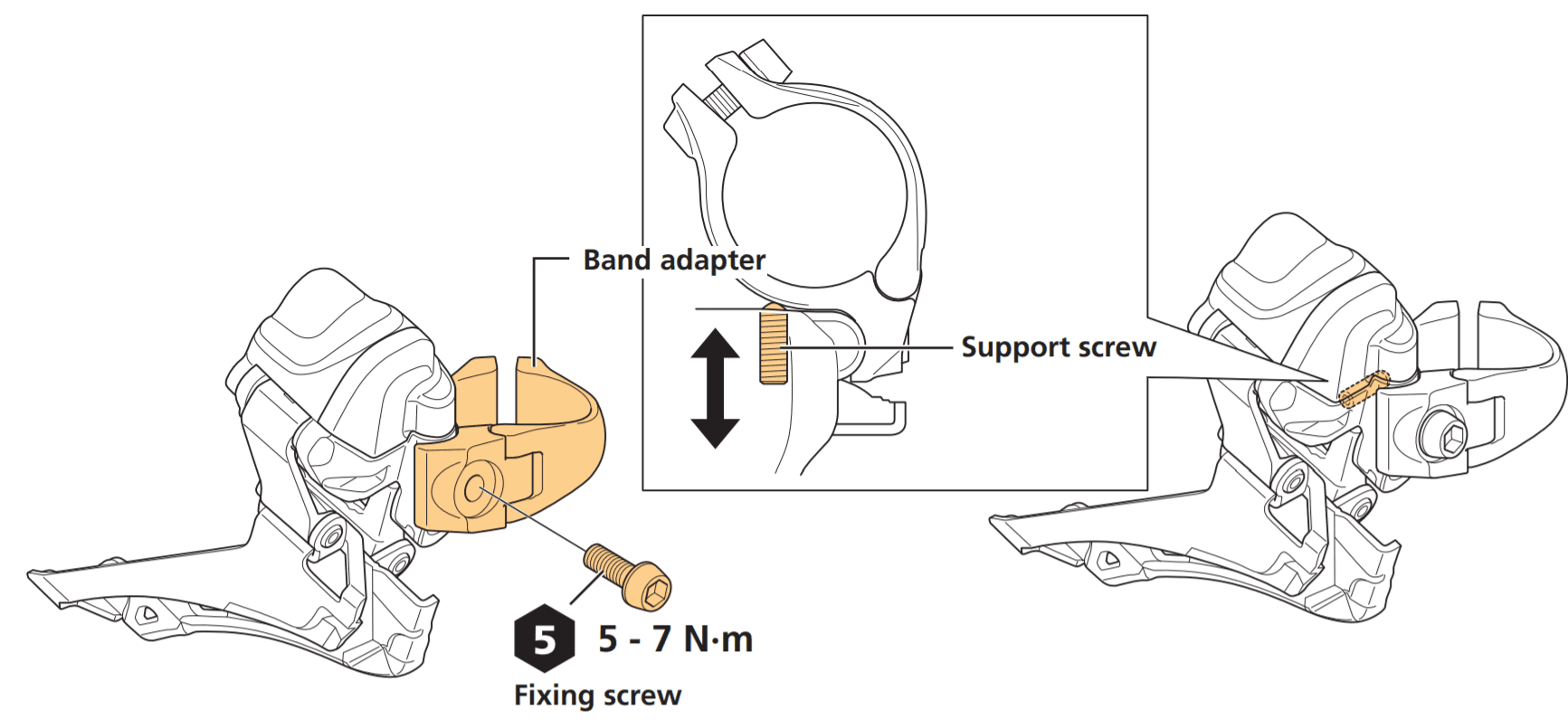 Install the FD with a clamp band