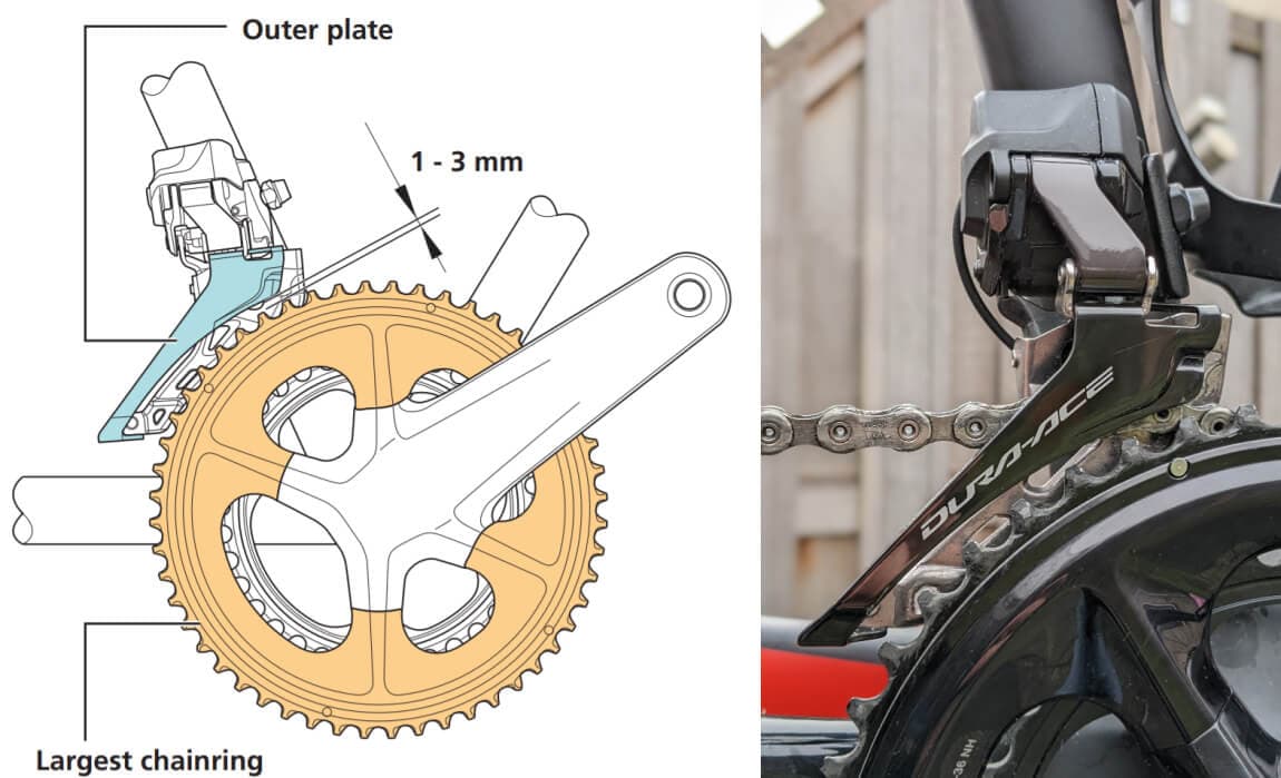 Front derailleur height