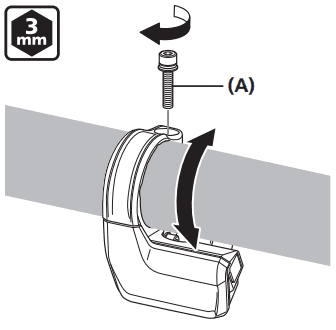Install the display to the handlebar
