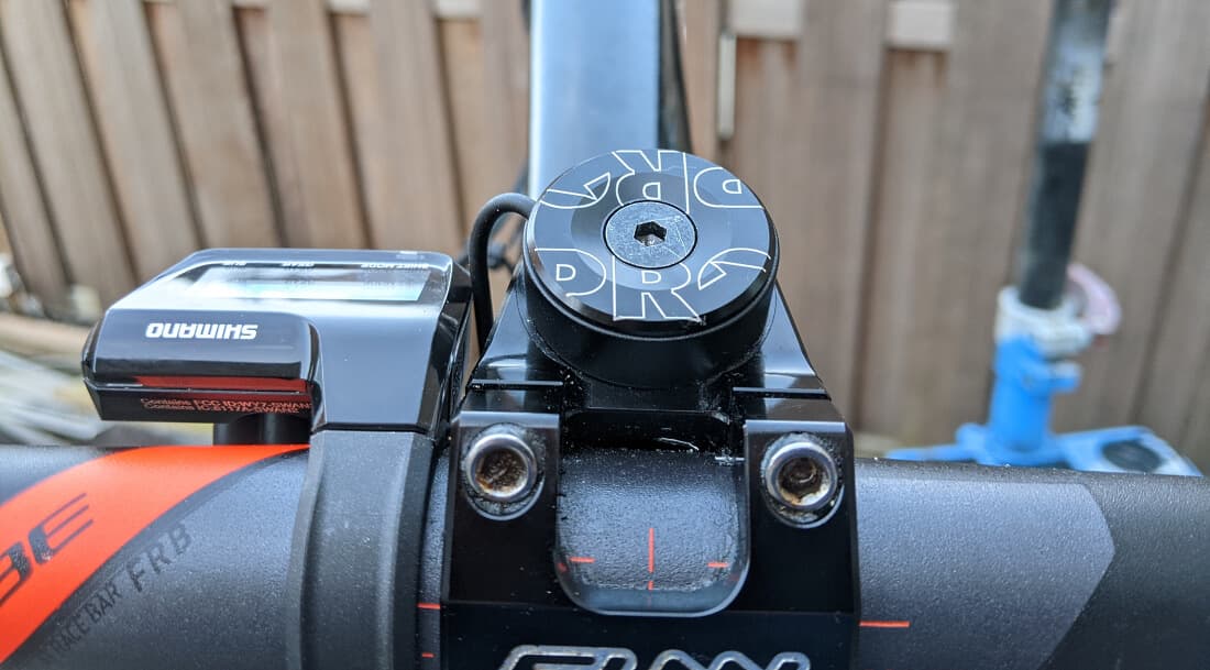 The top cap installed