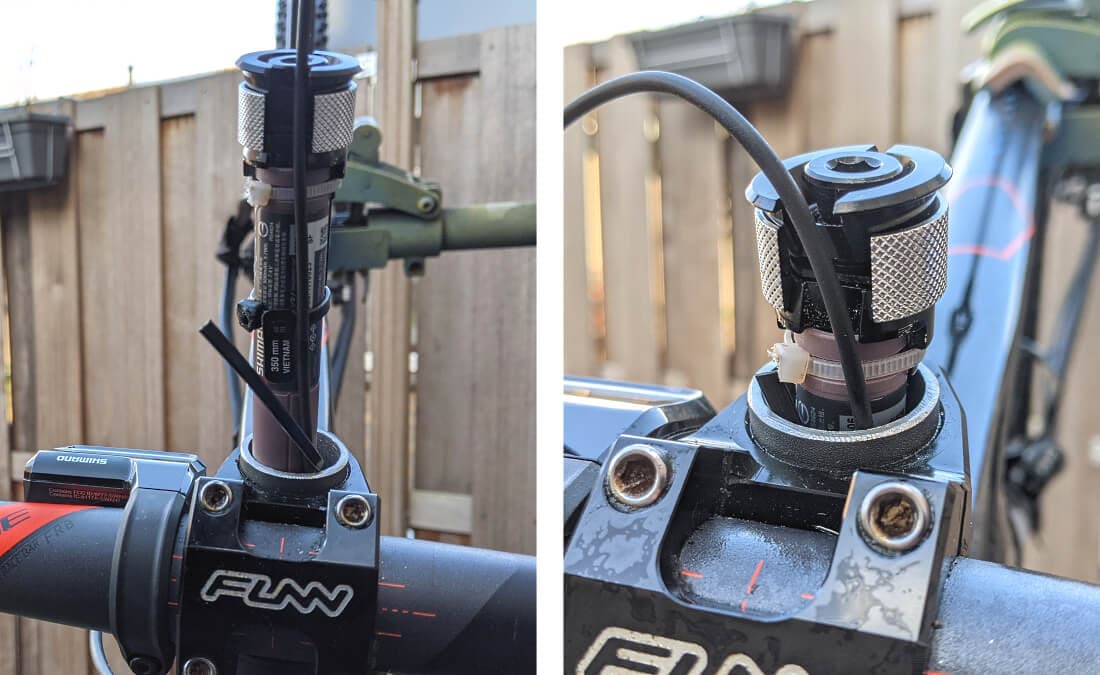 Push in the battery from the top