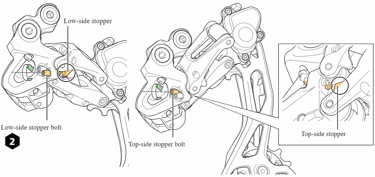 Top side stopper bolt