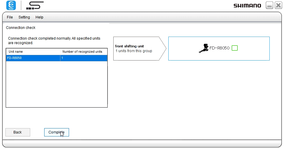 FD recognized - all done!