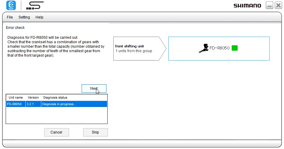 Error checking the FD