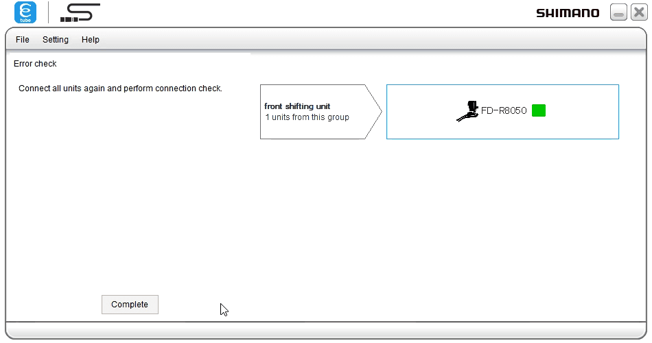 Final connection check