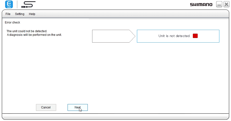 Error check: not detected