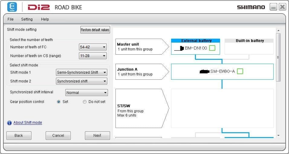 Synchronized shift on e-Tube Project 3.4.5